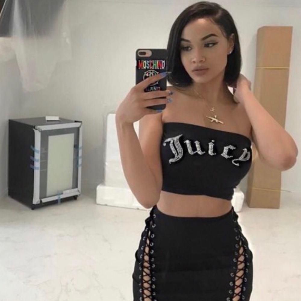 Juicy Couture Gothic Crystal tube top - Picture 5 of 8